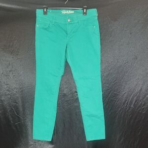 Old Navy Women’s Green Skinny Jeans - Mid-Rise Stretch